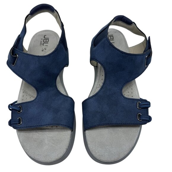 JBU By Jambu Womens Alice Vegan Flats Sandals Size 9M Blue Casual Slingback - Picture 1 of 10